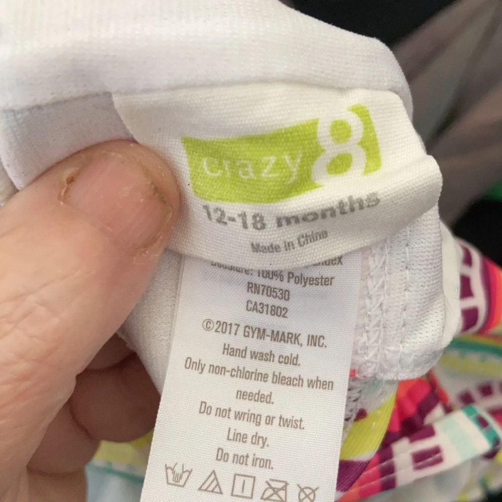 FINAL MARKDOWN crazy 8 swimsuit 12-18 months